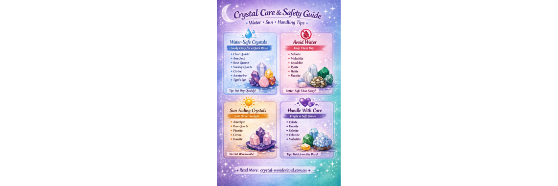 Sun, Water, Salt: A Practical Guide to What Actually Damages Your Crystals