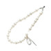 Simulated Pearl Beaded Phone Lanyard Strap