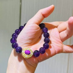 Amethyst 10mm Bracelet