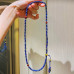 Vintage Designer Natural Lapis Lazuli Multi-Wrap Bracelet