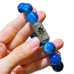 Haute Couture Natural Jade 14mm Bracelet