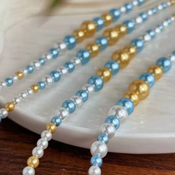 Vintage Oriental Pearl Sweater Chain Necklace Vintage Oriental Pearl Sweater Chain Necklace
