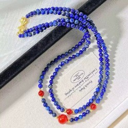 Vintage Designer High Quality Natural Lapis Lazuli Necklace