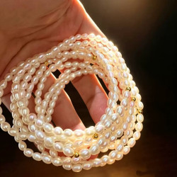Natural Freshwater Pearl 5mm Bracelet Natural Freshwater Pearl 5mm Bracelet