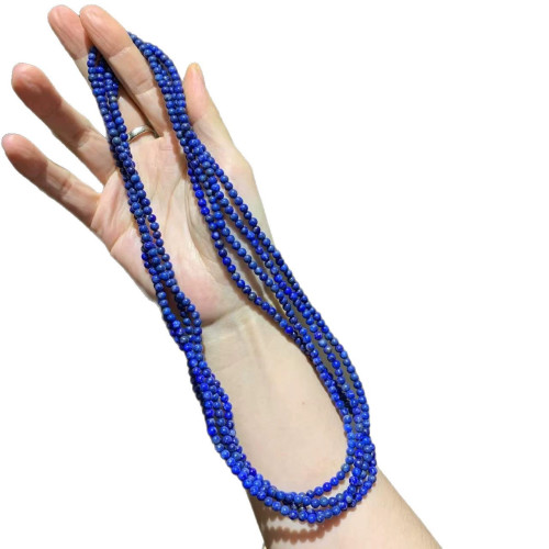 Vintage Natural Lapis Lazuli Multi-Wrap Bracelet