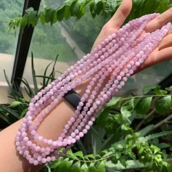 Natural Kunzite Cat's Eye Multi-Wrap 6mm Bracelet