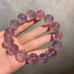Natural Amethyst 15mm Bracelet