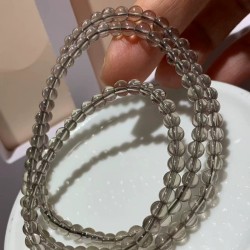 Smoky Quartz Multi-Wrap 4mm Bracelet