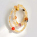 Maillard Natural Citrine Moonstone Labradorite Multi-Wrap Bracelet