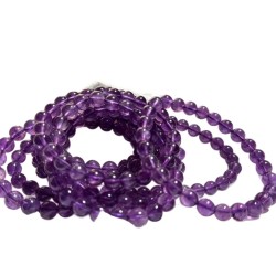 Natural Amethyst 8mm Bracelet