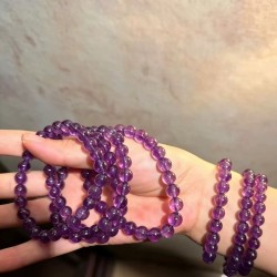 Natural Amethyst 8mm Bracelet