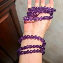 Natural Amethyst 8mm Bracelet