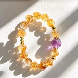 Designer Maillard Natural Amethyst Citrine Bracelet Designer Maillard Natural Amethyst Citrine Bracelet