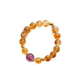 Designer Maillard Natural Amethyst Citrine Bracelet Designer Maillard Natural Amethyst Citrine Bracelet