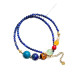Vintage Designer Premium Lapis Lazuli Tiger's Eye Pearl Necklace Vintage Designer Premium Lapis Lazuli Tiger's Eye Pearl Necklace