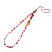 Natural Clear Quartz Carnelian Beaded Phone Lanyard Strap Natural Clear Quartz Carnelian Beaded Phone Lanyard Strap