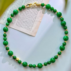 Vintage Oriental Quartz Jade Necklace Vintage Oriental Quartz Jade Necklace