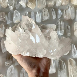 Natural Selenite Seven Star Plate Feng Shui Crystal Board