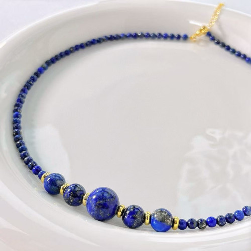 Premium Designer Lapis Lazuli Clavicle Necklace Premium Designer Lapis Lazuli Clavicle Necklace