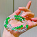 Natural Clear Quartz Green Chalcedony Multi Wrap Bracelet