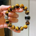 Natural Tiger Eye Silver Obsidian Men's Beaded Bracelet Natural Tiger Eye Silver Obsidian Men's Beaded Bracelet