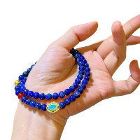 Natural Lapis Lazuli Multi Wrap Beaded Bracelet