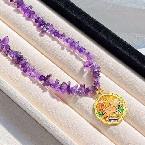 Trendy Designer Amethyst Necklace Trendy Designer Amethyst Necklace