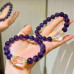 Natural Amethyst & White Quartz Designer Bracelet, 10mm Grape-Purple Crystal Beaded Bracelet for Women Natural Amethyst & White Quartz Designer Bracelet, 10mm Grape-Purple Crystal Beaded Bracelet for Women