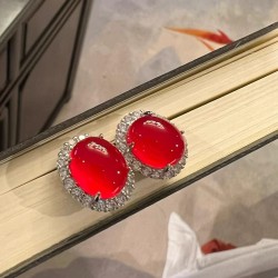 Minimalist Versatile Natural Carnelian Jade Earrings