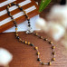 Premium Dainty Maillard High Quality Natural Tiger's Eye Sweater Chain Necklace