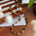 Premium Dainty Maillard High Quality Natural Tiger's Eye Sweater Chain Necklace