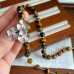 Premium Dainty Maillard High Quality Natural Tiger's Eye Sweater Chain Necklace