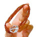 Natural Orange Garnet Clear Quartz Multi Wrap Beaded Bracelet Natural Orange Garnet Clear Quartz Multi Wrap Beaded Bracelet