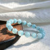 8-9mm Natural Aquamarine Sky Blue Bracelet 8-9mm Natural Aquamarine Sky Blue Bracelet