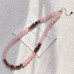 Vintage Premium Rose Quartz Agarwood Wood Necklace