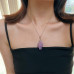 Vintage Oriental Natural Amethyst Pendant