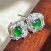 Vintage Oriental Natural Jade Earrings