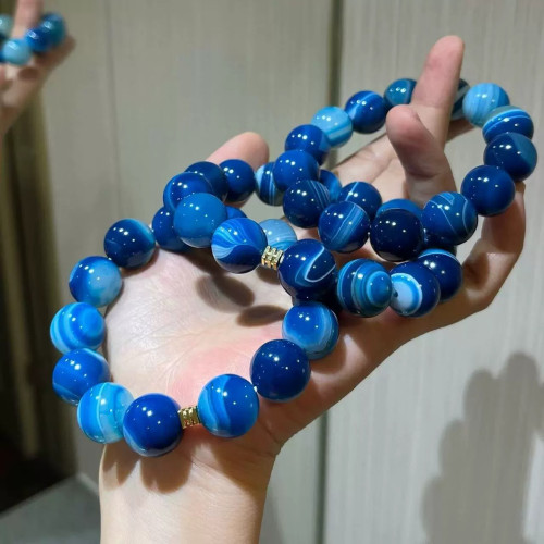 Natural Jade 14mm Bracelet