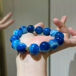 Natural Jade 14mm Bracelet