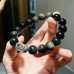 Natural Golden Obsidian Prayer Wheel Women 10mm Bracelet Natural Golden Obsidian Prayer Wheel Women 10mm Bracelet