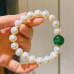 Natural Jade Freshwater Pearl 11mm Bracelet Natural Jade Freshwater Pearl 11mm Bracelet