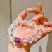 Designer Natural Clear Quartz Fluorite Greek Key 10mm Bracelet Designer Natural Clear Quartz Fluorite Greek Key 10mm Bracelet