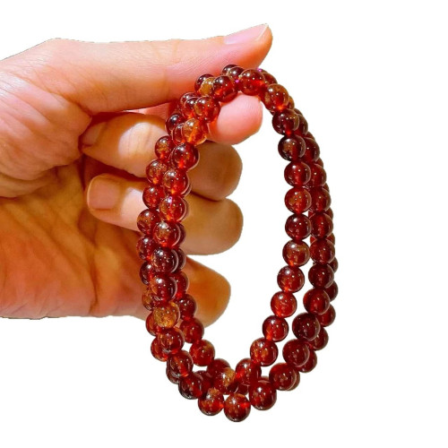 Fanta Orange Natural Garnet Multi-Wrap 6mm Bracelet Fanta Orange Natural Garnet Multi-Wrap 6mm Bracelet