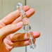 Designer Natural Rose Quartz Amethyst Clear Quartz 12mm Bracelet