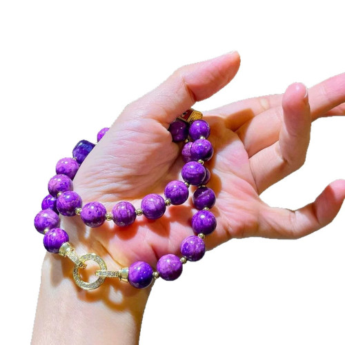 Vintage Natural Crystal Royal Purple Necklace Vintage Natural Crystal Royal Purple Necklace