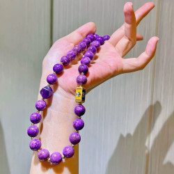 Vintage Natural Crystal Royal Purple Necklace Vintage Natural Crystal Royal Purple Necklace
