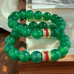 Vintage Natural Jade 12mm Bracelet