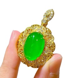 Haute Couture Natural Jade Pendant