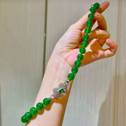 High Quality Icy Transparent Natural Jade Necklace