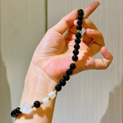 Premium Designer Amethyst Black Agate Necklace Premium Designer Amethyst Black Agate Necklace